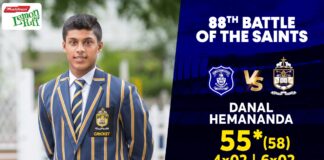 Danal Hemananda's 55* (58)