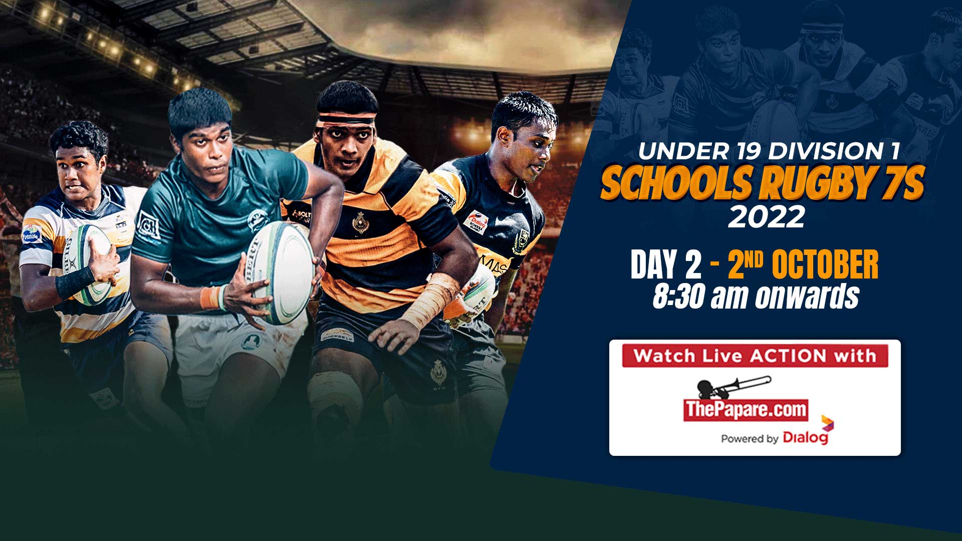 REPLAY - Under 19 Division 1 Schools Rugby 7s