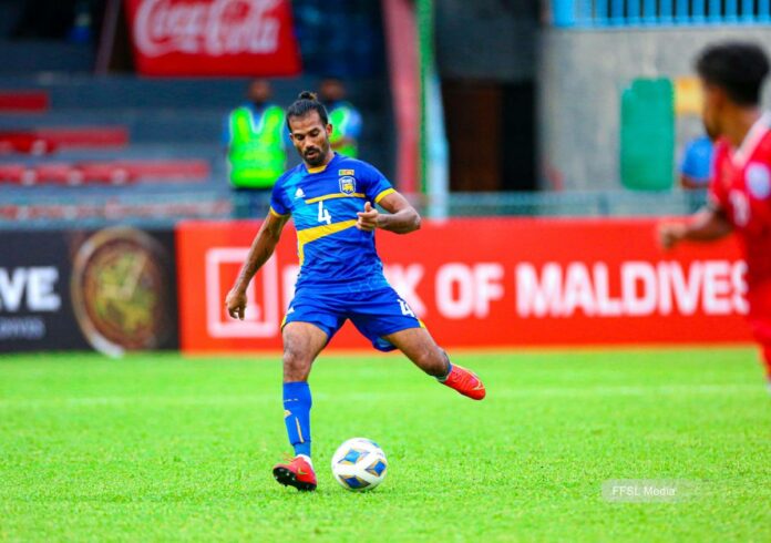Duckson Puslas in action against Bangladesh in the SAFF Championship 2021