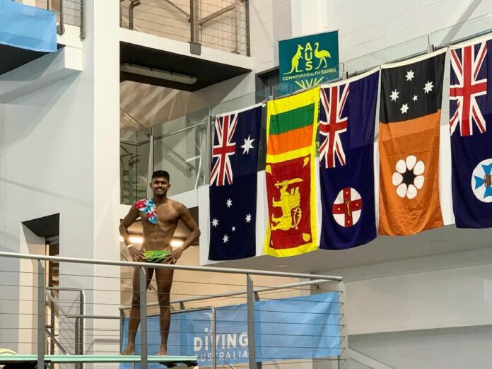 Dulanjan Fernando 1m Springboard Diving Commonwealth Games 2022