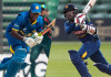 Sri Lanka survive Afghan scare to register first win Charith Asalanka vs Angelo Perera