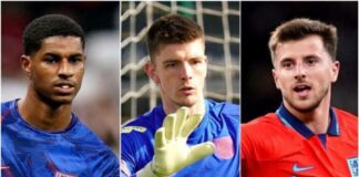 Rashford, Mount, Pope out of England squad