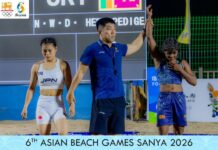 නිපුනි ශ්රී ලංකාව වෙනුවෙන් පළමු රන් පදක්කම දිනයි! Asian Beach Games 2026