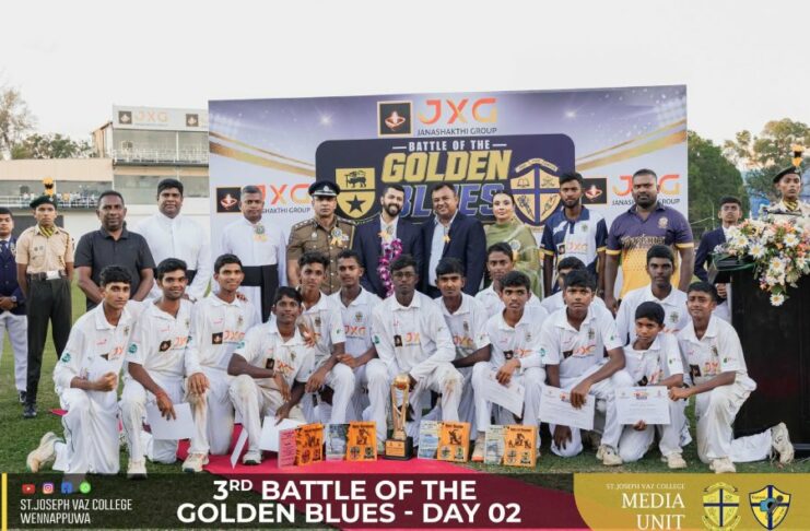 St. Joseph Vaz College clinched major honours in a thrilling draw at P. Sara St. Joseph Vaz College, Wennappuwa Media Unit