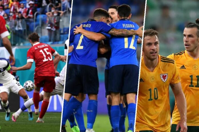 Finland v Russia, Turkey v Wales, Italy v Switzerland