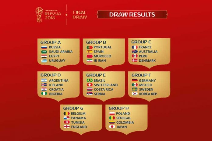 2018 FIFA World Cup Groups decided