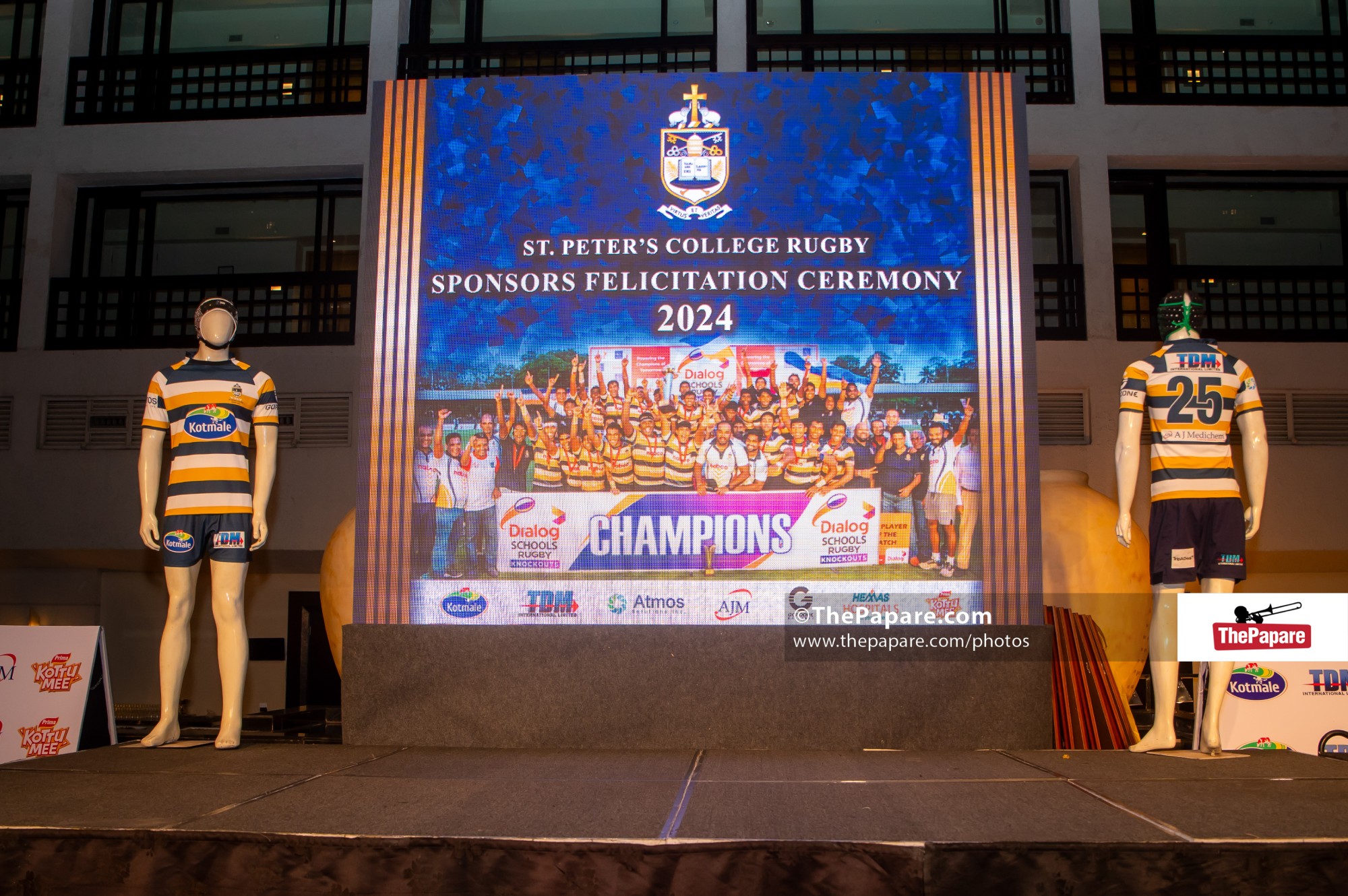 Photos - Felicitation Ceremony for St. Peter’s College Rugby Sponsors