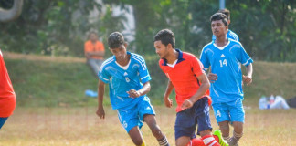 Gampola v Kegalle – U19 Junior Inter League Championship (2016) Gampola FL's Mohamed Shimark in control of the ball