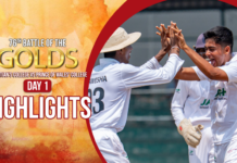 WATCH – HIGHLIGHTS – Prince of Wales’ College, Moratuwa vs St. Sebastian’s College, Moratuwa – 76th Battle of the Golds – Day 1 76th Battle of the Golds