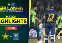 WATCH – HIGHLIGHTS – 1st ODI – Sri Lanka tour of Pakistan 2025