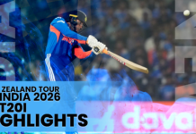 HIGHLIGHTS – 1st T20I – New Zealand tour of India 2026