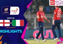 HIGHLIGHTS – England vs Italy – ICC Men’s T20 World Cup 2026 – Match 29