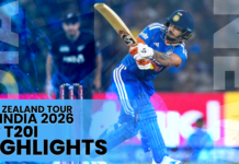 HIGHLIGHTS – 2nd T20I – New Zealand tour of India 2026