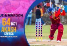 WATCH – Akash Kavinda 64 (67) vs Rajasinghe Central | 3rd Battle of Blue & Maroon