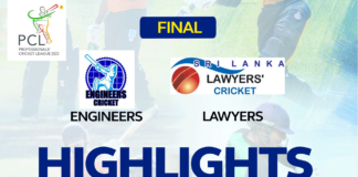 Engineers Cricket Club vs Sri Lanka Lawyers Cricket Club
