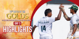 WATCH – HIGHLIGHTS – Day 3 – St. Sebastian’s vs Prince of Wales’ | 76th Battle of the Golds