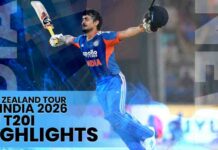 HIGHLIGHTS – 5th T20I – New Zealand tour of India 2026 5th T20I - New Zealand tour of India 2026