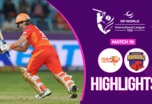 WATCH – HIGHIGHTS – Gulf Giants vs Sharjah Warriorz – ILT20 Season 4 – Match 10