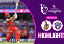 WATCH – HIGHIGHTS – Abu Dhabi Knight Riders vs Dubai Capitals – ILT20 Season 4 – Match 13