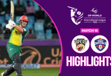 WATCH – HIGHIGHTS – Desert Vipers vs Dubai Capitals – ILT20 Season 4 – Match 15
