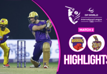 WATCH – HIGHIGHTS – Sharjah Warriorz vs Abu Dhabi Knight Riders – ILT20 Season 4 – Match 2