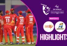 WATCH – HIGHIGHTS – Gulf Giants vs MI Emirates – ILT20 Season 4 – Match 3