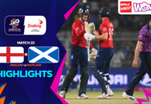 HIGHLIGHTS – England vs Scotland – ICC Men’s T20 World Cup 2026 – Match 23 England vs Scotland