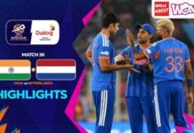 HIGHLIGHTS – India vs Netherlands – ICC Men’s T20 World Cup 2026 – Match 36 India vs Netherlands
