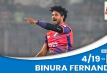 WATCH – Binura Fernando 4/19 vs Sylhet Titans – BPL 2026 – Qualifier 2 Binura Fernando 4/19 vs Sylhet Titans
