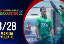 WATCH – Manuja Wijeratne 3/28 vs Maliyadeva College | 29th Limited Overs Encounter