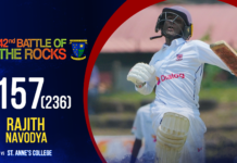 WATCH – Rajith Navodya 157 (236) vs St. Anne’s College | 42nd Battle of the Rocks – Day 2