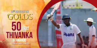 WATCH – Thivanka Fernando 50 (93) vs Prince of Wales’ College | 76th Battle of the Golds – Day 3