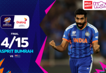WATCH – Jasprit Bumrah 4/15 vs New Zealand – ICC Men’s T20 World Cup 2026 – Final