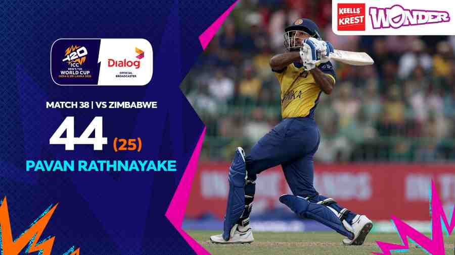 WATCH - Pavan Rathnayake 44 (25) vs Zimbabwe – ICC Men’s T20 World Cup ...