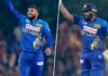 Hasaranga grabs second spot among both T20I bowlers