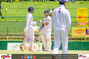 Caption: Shanogeeth (R) and Boyagoda (L) in action in the centenary