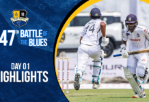 WATCH – Highlights – Day 1 – Royal College vs S. Thomas’ College – 147th Battle of the Blues
