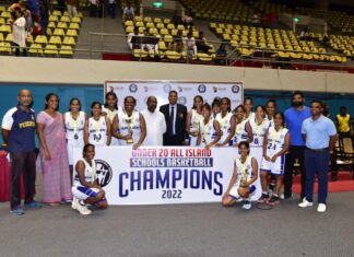 Holy Family Convent bag U20 Schools Basketball title