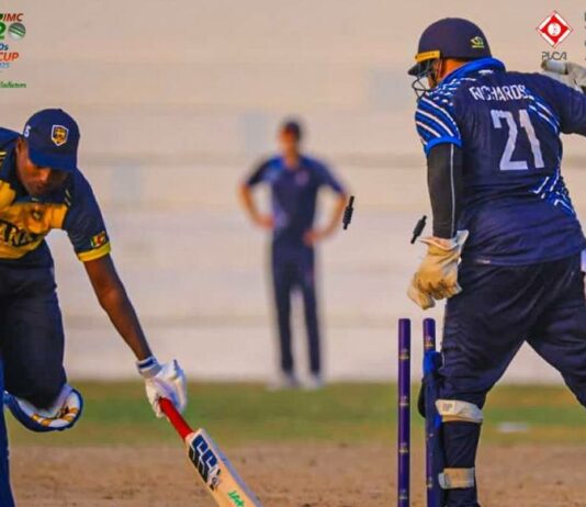 Rest of World 40s ප්රවීනයෝ ශ්රී ලංකාව පරාජය කරයි IMC Over 40s T20 World Cup 2025