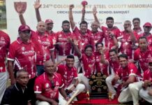 With a clinical performance Nalanda emerge unbeaten Olcott cricket champions (Veterans)