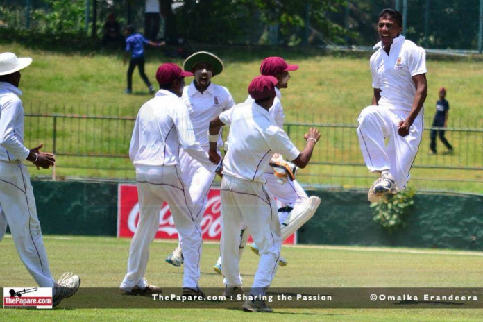 Lahiru smashes a ton for Dharmaraja against Mahinda College