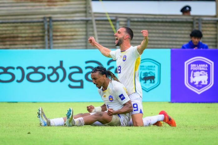 Three goals in 10-minutes in the 2nd half saw Sri Lanka defeat Chinese Taipei 3-1 to secure an important win in the AFC Asian Cup Saudi Arabia 2027 Qualifiers Final Round Group D tie at the Racecourse International Stadium in Colombo, Sri Lanka.