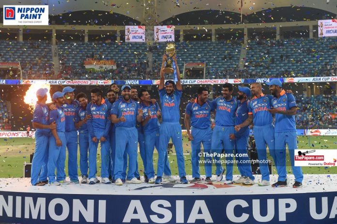 Inda won the Asia Cup 2018