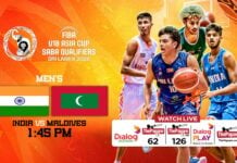 REPLAY – India vs Maldives – FIBA U18 Asia Cup SABA Qualifier’s 2026 India vs Maldives