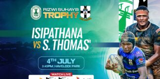 LIVE – Isipathana College vs S.Thomas’ College – Rizwi Suhayb Trophy Isipathana College vs S.Thomas' College