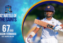 WATCH – Jason Fernando 67(90) Vs St. Joseph’s – 92nd Battle of the Saints