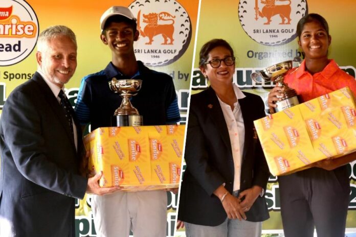 Jevahn and Kaya stamp their class at Sri Lanka Junior Open Golf