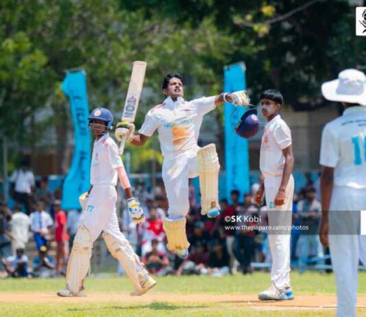 அபிஜோய்சாந்த் மிரட்டல் சதம்; வெற்றிக்காக போராடும் யாழ். மத்தி 119th Battle Of The North