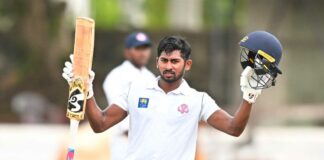 Kamindu Mendis century celebrates