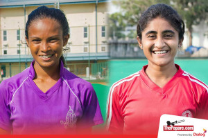 Bishop's College captain: Amasha Saraph and Ladies College Captain Anishka Gunasekara